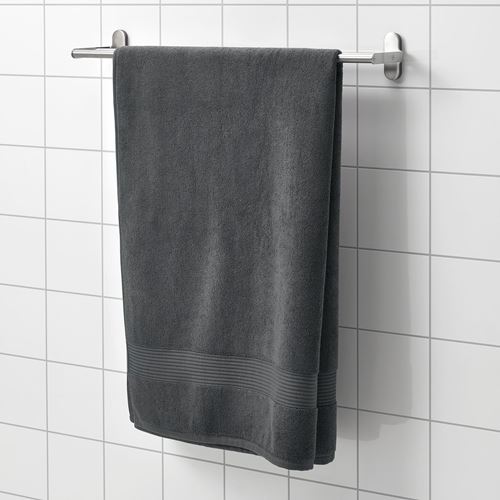 IKEA - FREDRIKSJÖN, bath sheet, dark grey, 100x150 cm