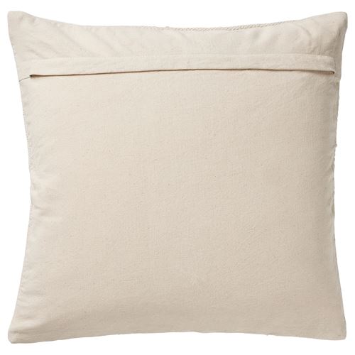 IKEA - KUSTFLY, lace pillow cover, beige/black, 50x50 cm