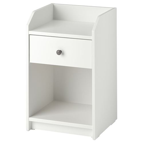 IKEA - HAUGA, bedside table, white, 40x36 cm