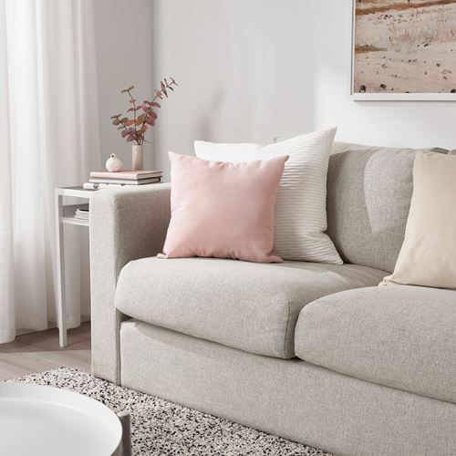 IKEA - KARLEKSGRAS, cushion, light pink, 40x40 cm