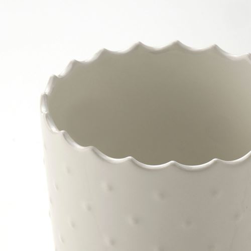 IKEA - SESAMFRÖN, stoneware plant pot, off white, 9 cm