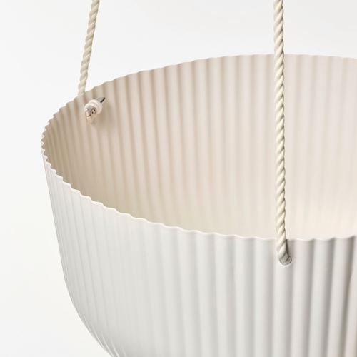 IKEA - APPELROS, hanging planter, off white, 27 cm