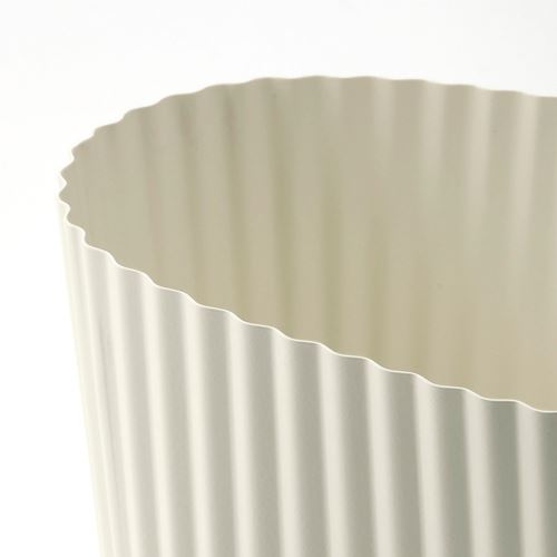 IKEA - APPELROS, steel plant pot, off white, 9 cm