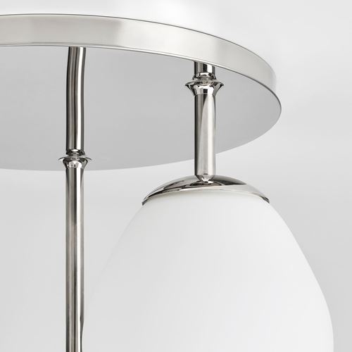 IKEA - DEJSA, LED ceiling lamp, white/chrome-plated