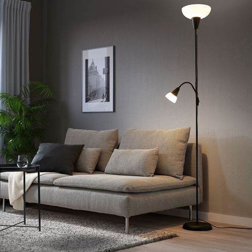 IKEA - TAGARP, floor/reading lamp, black-white