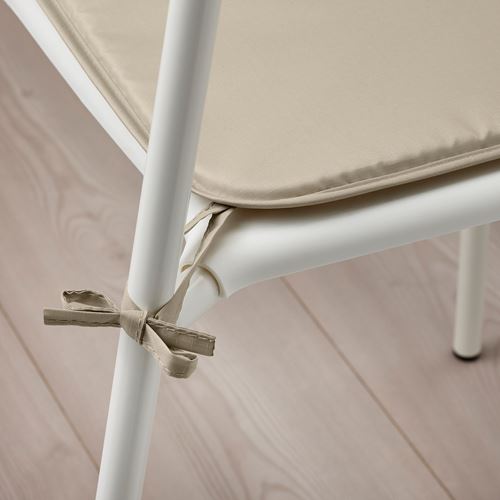 IKEA - BRAMÖN, chair pad, grey/beige, 34x34x1 cm