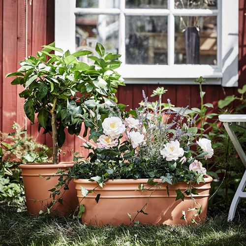 IKEA - CURRYBLAD, earthenware plant pot, terracotta, 26 cm