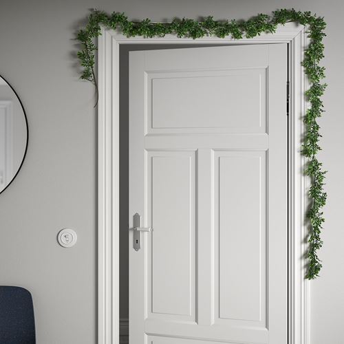 IKEA - VINTERFINT, artificial wreath, green, 3 m