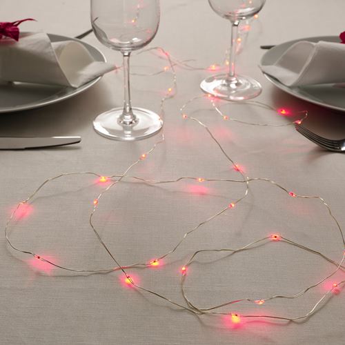 IKEA - STRALA, lighting chain, white, 5 m