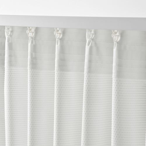 IKEA - GUNNLAUG, sound absorbing curtain, white, 145x300 cm