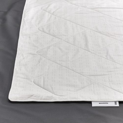 IKEA - MJUKDAN, single duvet, white, light warm