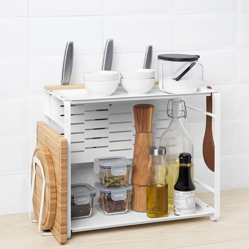 IKEA - AVSTEG, counter top organizer, white, 40x21 cm