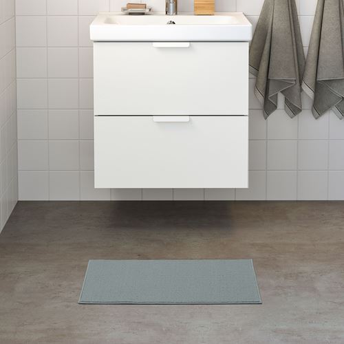 IKEA - FINTSEN, bath mat, grey, 40x60 cm