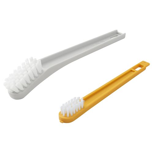 IKEA - PEPPRIG, brush, yellow-white