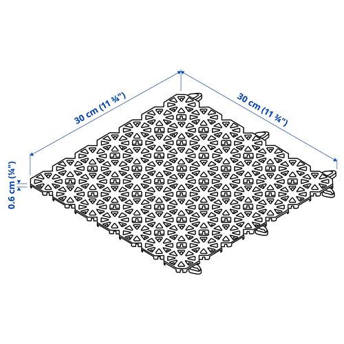 IKEA - ALTAPPEN, yer döşemesi, açık gri, 0.81 m²