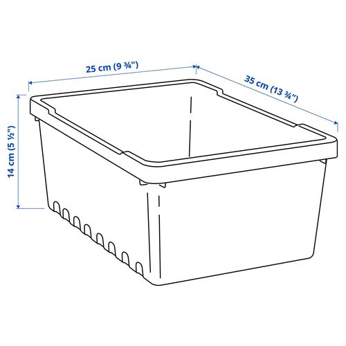 IKEA - UPPSNOFSAD, box, black, 35x25x14 cm/9 l