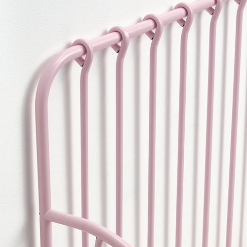 IKEA - MINNEN/LURÖY, extendable bed, light pink, 80x200 cm