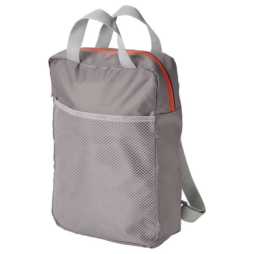 IKEA - PIVRING, backpack, light grey, 24x8x34 cm/9 l