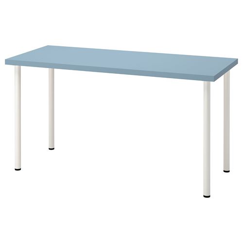IKEA - LAGKAPTEN/ADILS, çalışma masası, açık mavi-beyaz, 140x60 cm