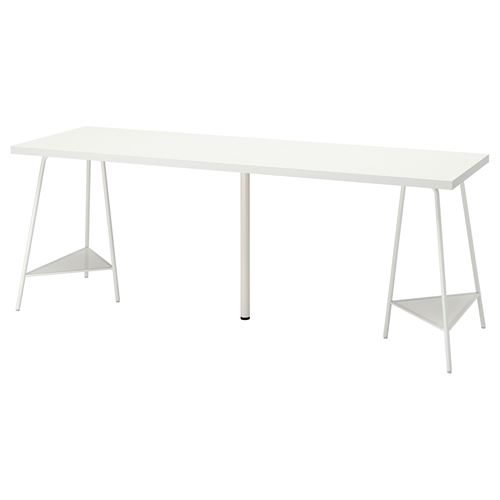 IKEA - LAGKAPTEN/TILLSLAG, desk, white, 200x60 cm