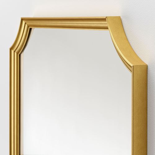 IKEA - SVANSELE, cheval glass, golden colour, 73x158 cm