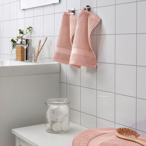 IKEA - FREDRIKSJÖN, hand towel, light pink, 30x30 cm