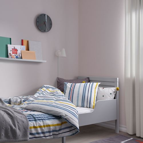 IKEA - NATTSLANDA, single quilt cover and pillowcase, multicolour, 150x200/50x60 cm