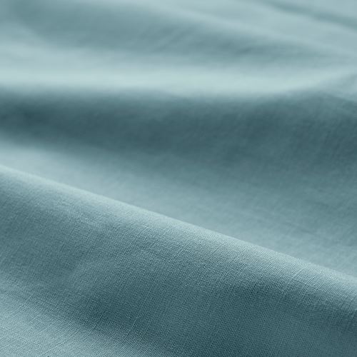 IKEA - DVALA, fitted sheet, light blue, 90x200 cm