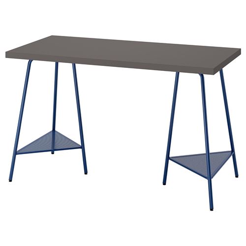 IKEA - LAGKAPTEN/TILLSLAG, çalışma masası, lacivert-gri, 120x60 cm