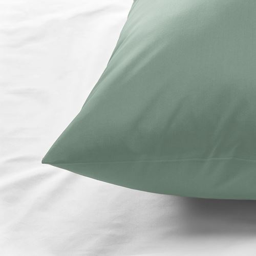 IKEA - ULLVIDE, pillowcase, grey-green, 50x60 cm