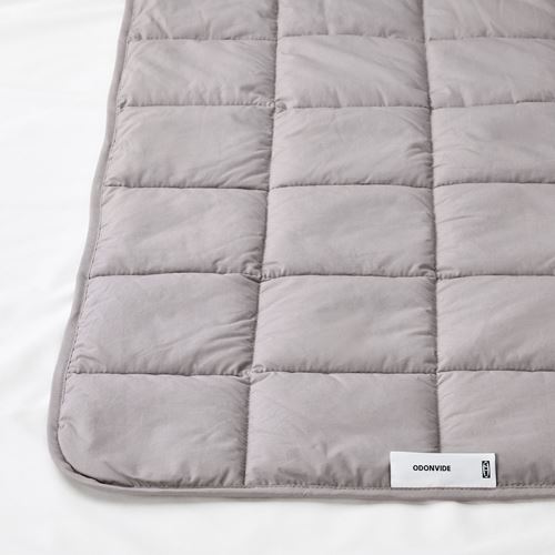 IKEA - ODONVIDE, weighted blanket, dark grey, 150x200 cm 8 kg
