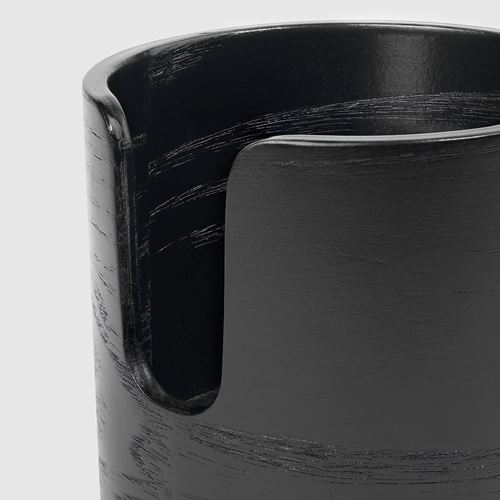 IKEA - LANESPELARE, mug and mug holder, black