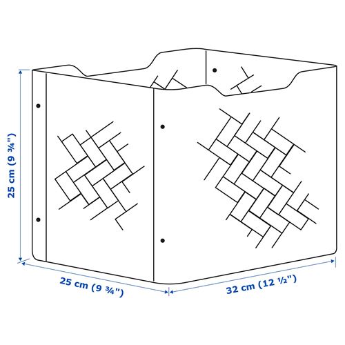 IKEA - BULLIG, box, bamboo, 25x32x25 cm