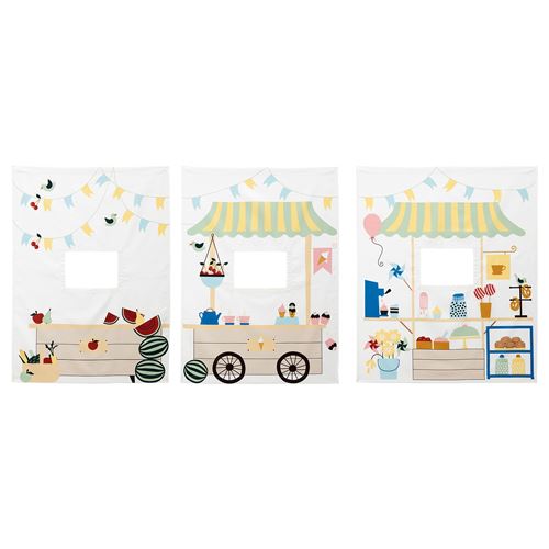 IKEA - KURA, bed canopy, white/multicolour