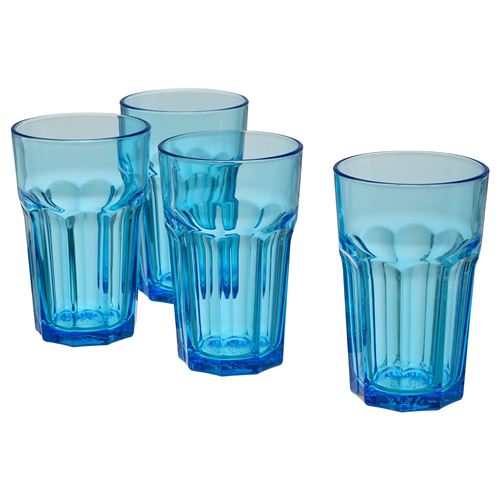 IKEA - POKAL, mug set, blue, 35 cl