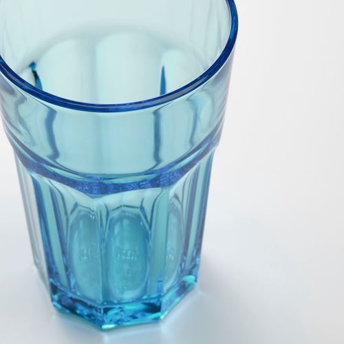 IKEA - POKAL, glass set, blue, 35 cl