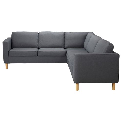 IKEA - PARUP, cover for corner sofa, 4-seat, vissle grey