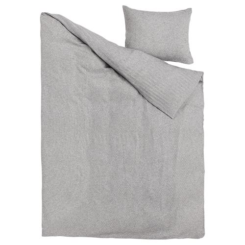 IKEA - VASTKUSTROS, single duvet cover sets, dark grey-white, 150x200/50x60 cm