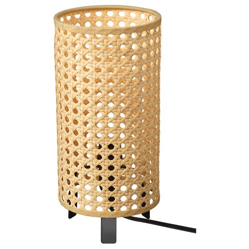 IKEA - SAXHYTTAN, lampshade, beige/black