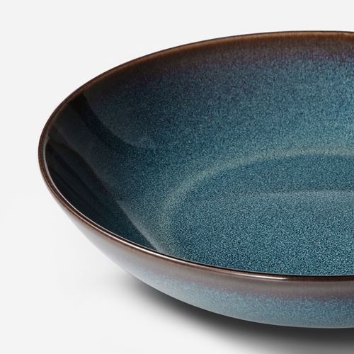 IKEA - GLADELIG, deep plate set, blue, 21 cm