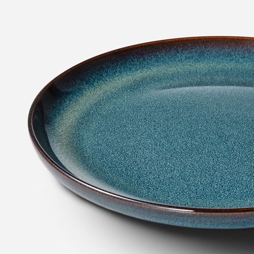 IKEA - GLADELIG, side plate set, blue, 20 cm