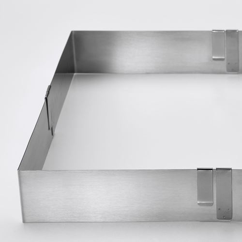 IKEA - TARTBAK, baking frame, stainless steel, 30x30 cm