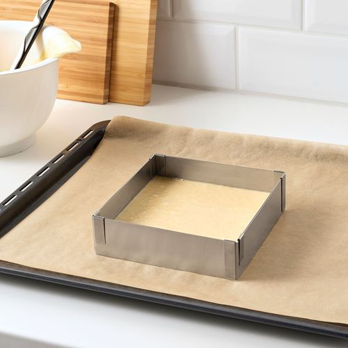 IKEA - TARTBAK, baking frame, stainless steel, 30x30 cm