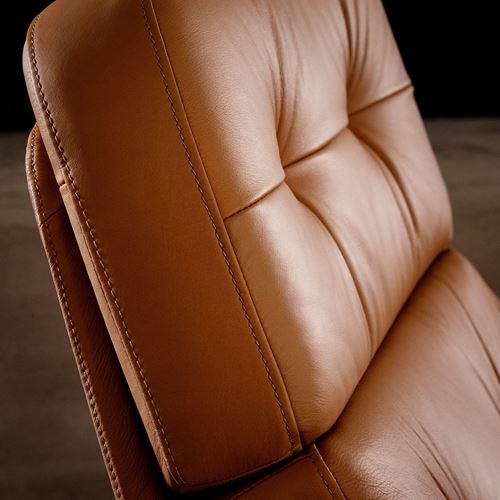 IKEA - HAVBERG, swivel armchair, grann-bomstad golden-brown