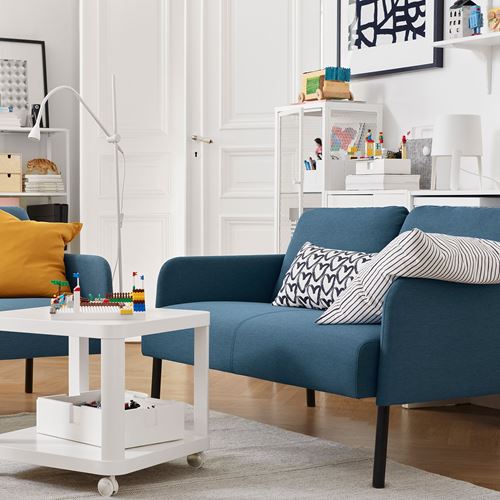 IKEA - GLOSTAD, 2-seat sofa, knisa medium blue