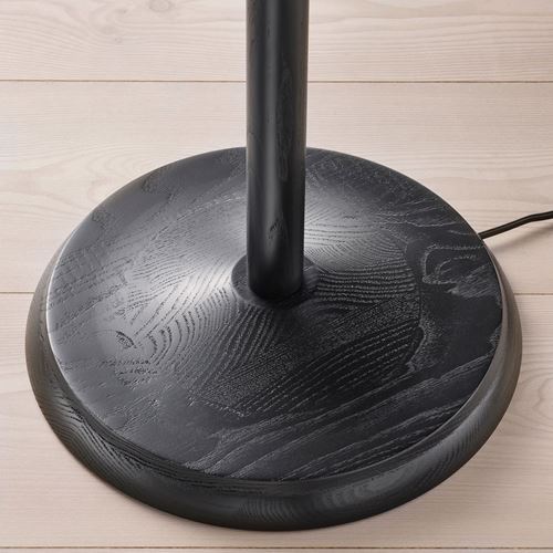 IKEA - KINNAHULT, yer lambası, siyah-dişbudak, 150 cm