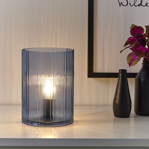 IKEA - MIKROKLIN, lampshade, blue