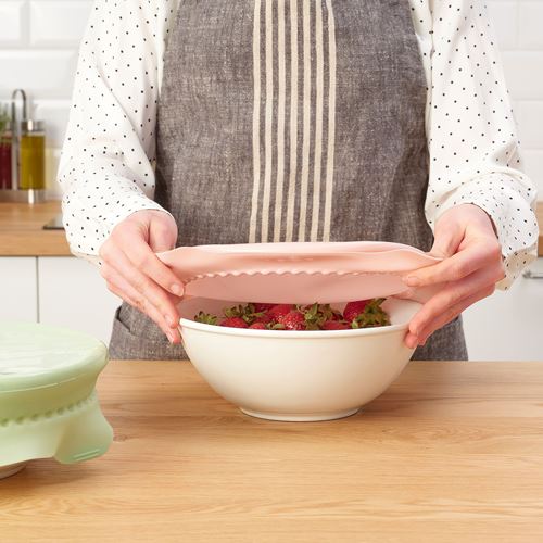 IKEA - ÖVERMATT, yiyecek koruyucu, pembe-yeşil