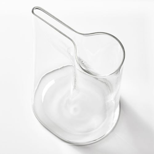 IKEA - CHILIFRUKT, vase-watering can, transparent glass, 21 cm