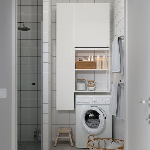 IKEA - ENHET, shelving unit, white, 90x32x180 cm